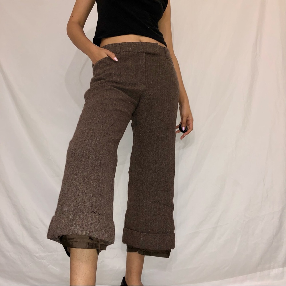 Wool Herringbone Trouser